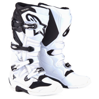 Bottes Cross Alpinestars Tech 7 Black White Bottes Cross Alpinestars Tech 7 Black White
