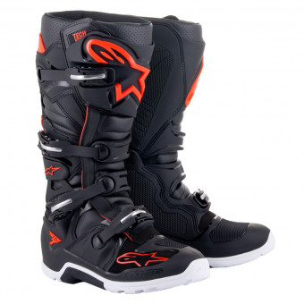Bottes Cross Alpinestars Tech 7 Enduro Black Red Fluo