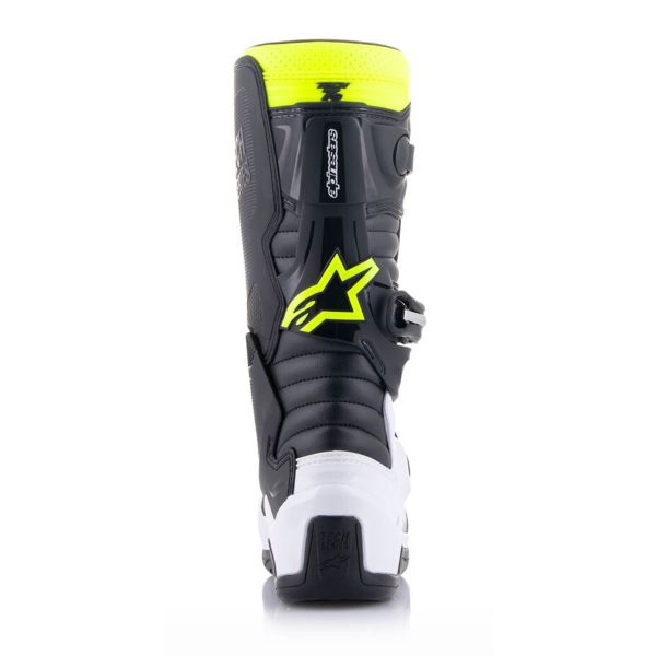 Alpinestars TECH 7 S Black Enamel Blue Yellow Fluo Enfant