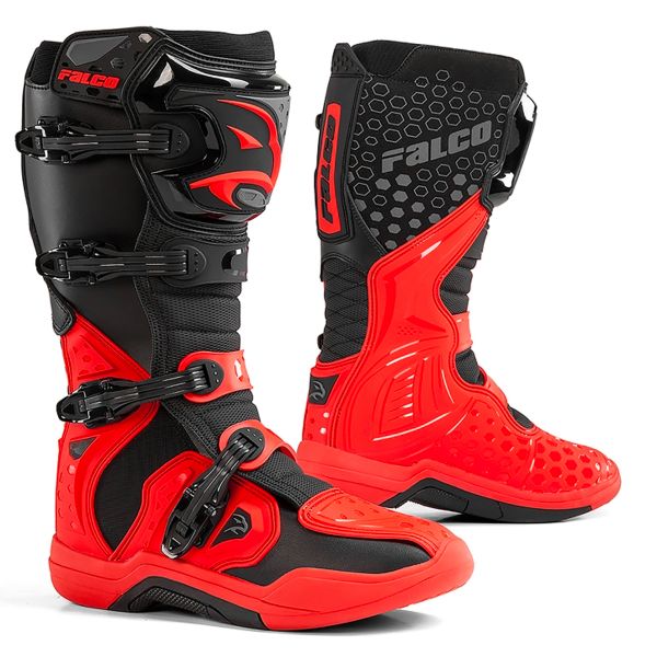 Bottes Cross Falco Level 2 Black Red