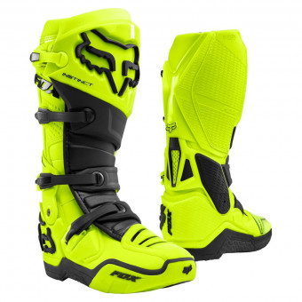 Bottes cross FOX Instinct Flo Yellow en Stock