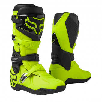 Bottes Cross FOX Motion Boot Flo Yellow Bottes Cross FOX Motion Boot Flo Yellow