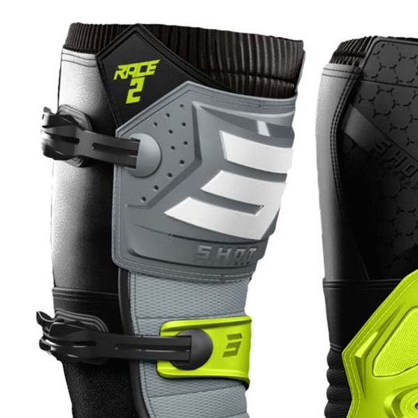 SHOT Race 2 Black Grey Neon Yellow