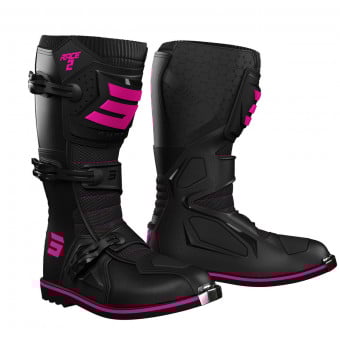 Bottes Cross SHOT Race 2 Black Pink Enfant Bottes Cross SHOT Race 2 Black Pink Enfant