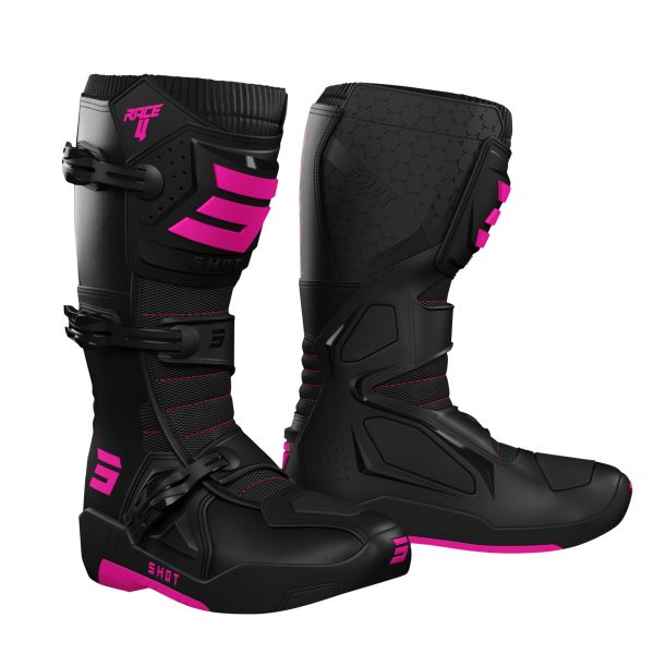 Bottes Cross SHOT Race 4 Black Pink Bottes Cross SHOT Race 4 Black Pink
