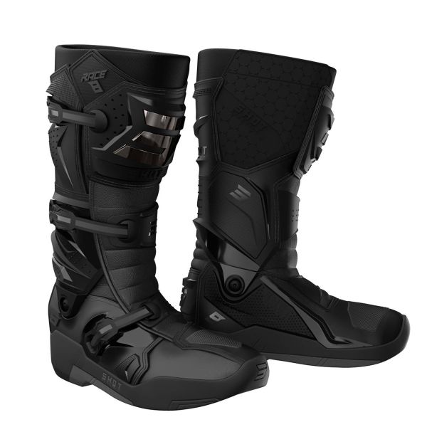 Bottes Cross SHOT Race 8 Black Chrome