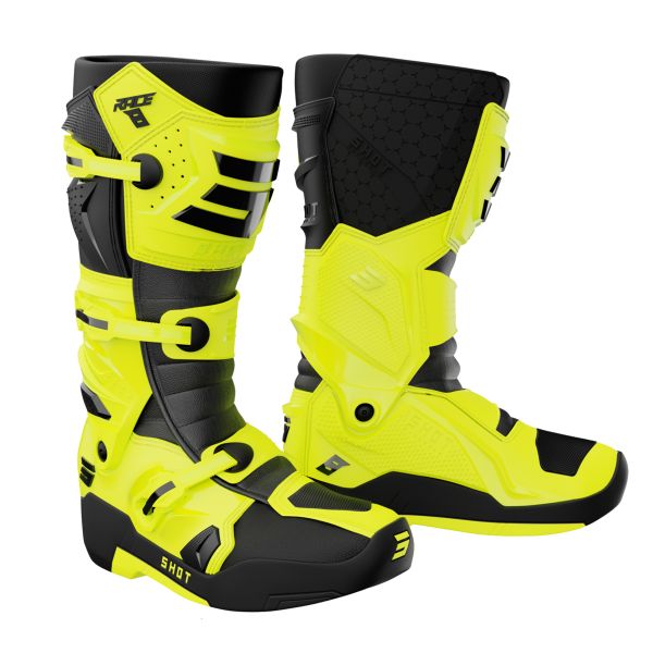 Bottes Cross SHOT Race 8 Neon Yellow