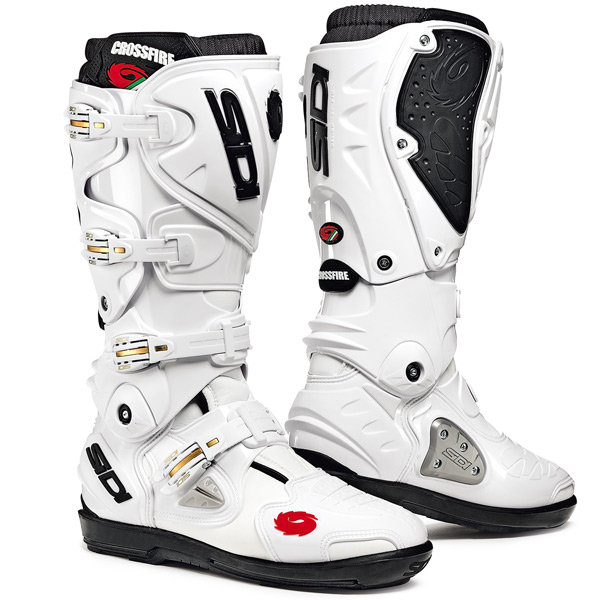 Bottes Cross SIDI Crossfire SRS Blanc