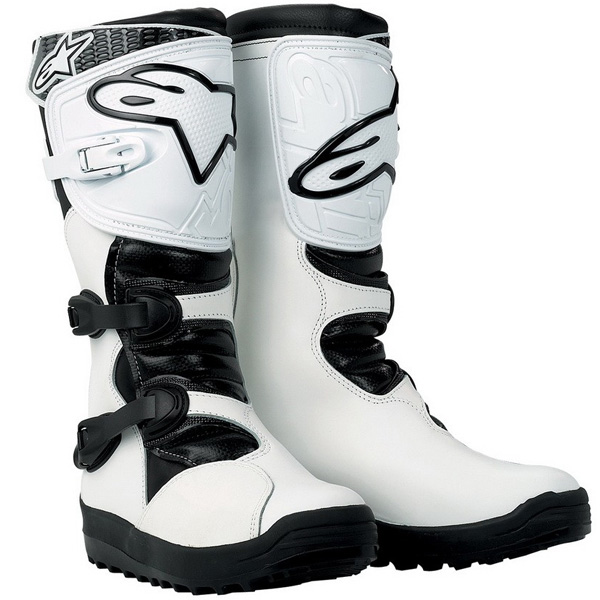 Bottes Cross Alpinestars No Stop Trial Blanc