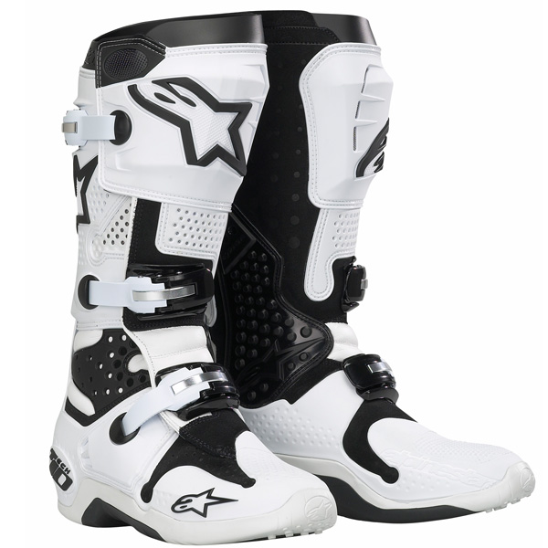 Bottes Cross Alpinestars Tech 10 Blanc Noir