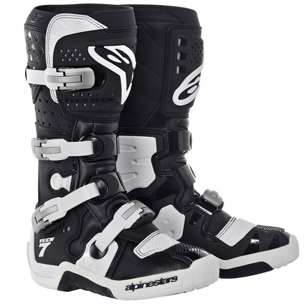 Bottes Cross Alpinestars Tech 7 Noir Blanc