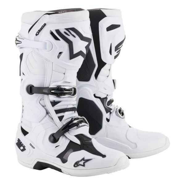 Bottes Cross Alpinestars Tech 10 Supervented White Bottes Cross Alpinestars Tech 10 Supervented White