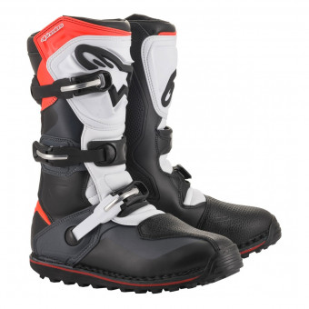 Bottes Cross Alpinestars Tech T Black Gray Red Fluo Bottes Cross Alpinestars Tech T Black Gray Red Fluo