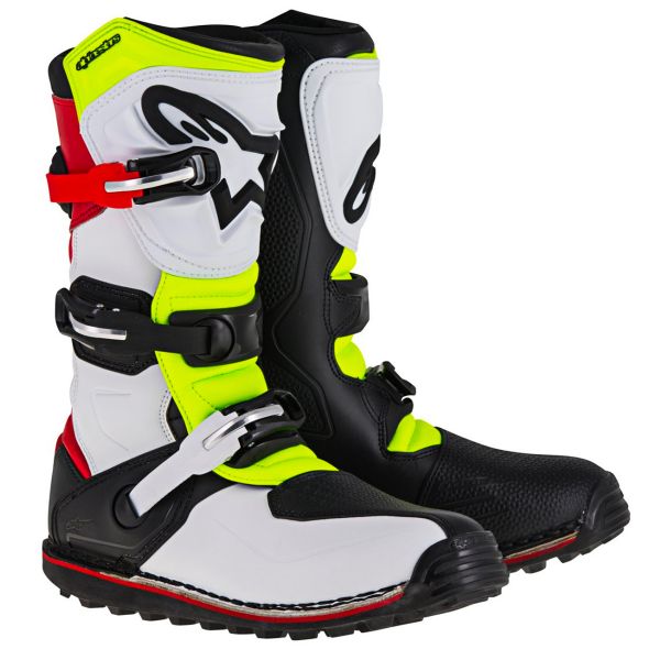 Bottes Cross Alpinestars Tech-T Red Yellow Fluo Bottes Cross Alpinestars Tech-T Red Yellow Fluo
