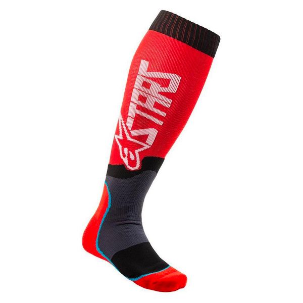 Chaussettes Cross Alpinestars Mx Plus-2 Socks Red White Enfant