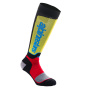 Chaussettes Cross Alpinestars MX Plus Socks Black Red Light Blue