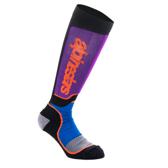 Chaussettes Cross Alpinestars MX Plus Socks Black Royal Blue Purple Chaussettes Cross Alpinestars MX Plus Socks Black Royal Blue Purple