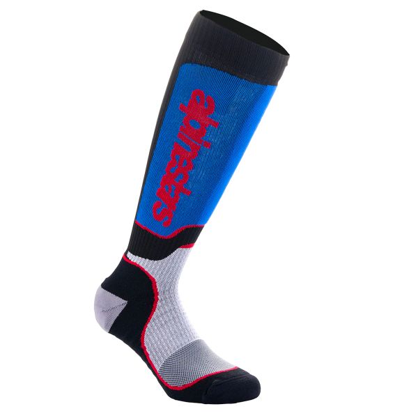 Chaussettes Cross Alpinestars MX Plus Socks Black White Royal Blue Chaussettes Cross Alpinestars MX Plus Socks Black White Royal Blue