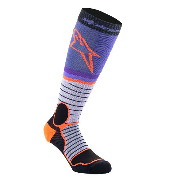 Chaussettes Cross Alpinestars MX Pro Socks Black Grey Purple Chaussettes Cross Alpinestars MX Pro Socks Black Grey Purple