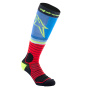 Chaussettes Cross Alpinestars MX Pro Socks Black Red Light Blue