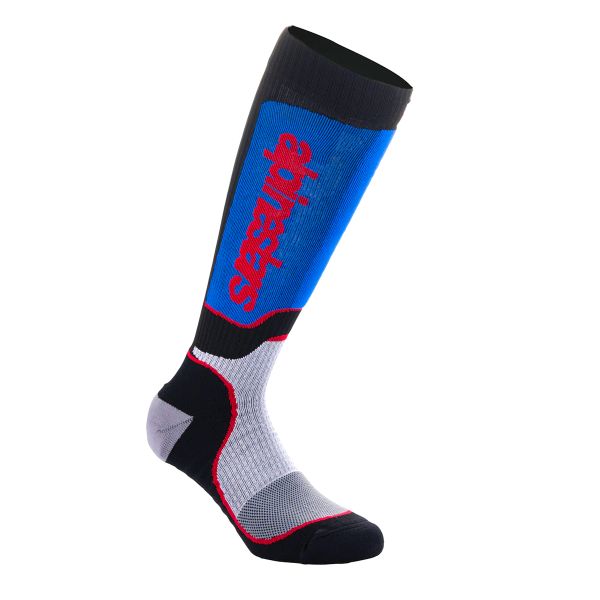 Chaussettes Cross Alpinestars Youth MX Plus Black White Royal Blue Chaussettes Cross Alpinestars Youth MX Plus Black White Royal Blue