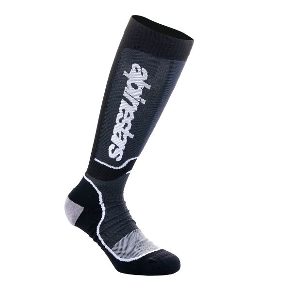 Chaussettes Cross Alpinestars Youth MX Plus Black White Chaussettes Cross Alpinestars Youth MX Plus Black White