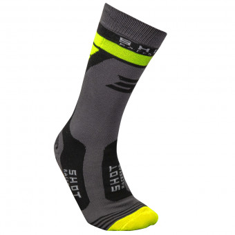 Chaussettes Cross SHOT Race Neon Yellow Enfant Chaussettes Cross SHOT Race Neon Yellow Enfant