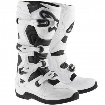 Bottes Cross Alpinestars TECH 5 White Bottes Cross Alpinestars TECH 5 White