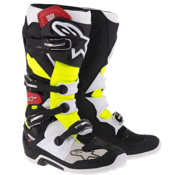 Bottes Cross Alpinestars TECH 7 Black Red Yellow