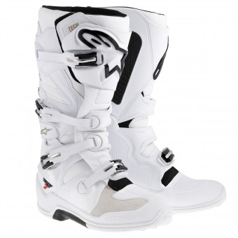 Bottes Cross Alpinestars TECH 7 White Bottes Cross Alpinestars TECH 7 White