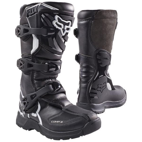 Bottes Cross FOX Comp 3Y Black Enfant 001 Bottes Cross FOX Comp 3Y Black Enfant 001