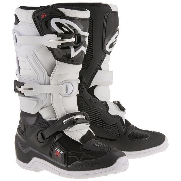 Bottes Cross Alpinestars TECH 7 S Black White Enfant