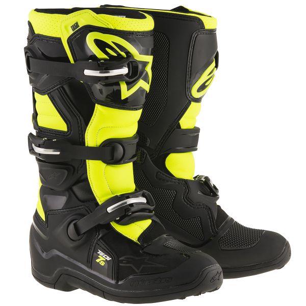Bottes Cross Alpinestars TECH 7 S Black Yellow Fluo Enfant