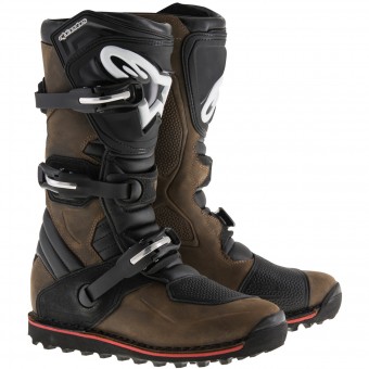 Bottes Cross Alpinestars Tech-T Brown Oiled Bottes Cross Alpinestars Tech-T Brown Oiled