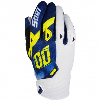 Gants Cross SHOT Devo Squad Blue Yellow White Gants Cross SHOT Devo Squad Blue Yellow White