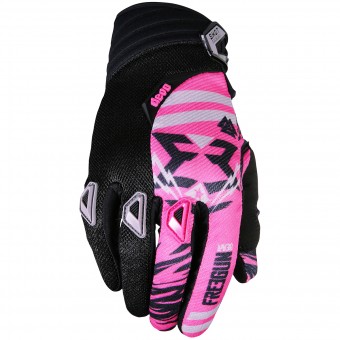 Gants Cross Freegun Devo Trooper Pink Black Enfant Gants Cross Freegun Devo Trooper Pink Black Enfant