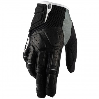 Gants Cross 100% Simi Black Gants Cross 100% Simi Black