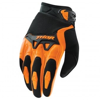 Gants Cross Thor Spectrum Orange Noir Enfant