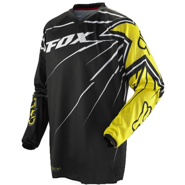 Maillot Cross FOX HC 180 Rockstar Black Yellow Jersey