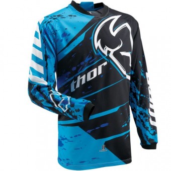 Maillot Cross Thor Phase Splatter Blue Jersey