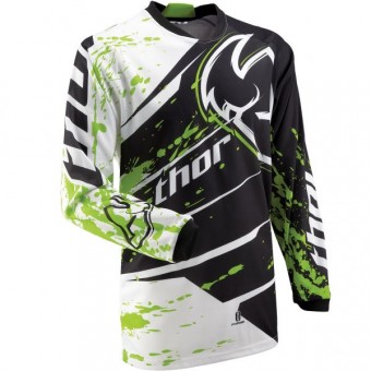 Maillot Cross Thor Phase Splatter Green Jersey