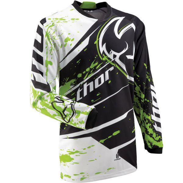 Maillot Cross Thor Phase Splatter Green Jersey