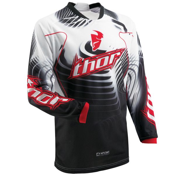 Maillot Cross Thor Phase Vented Warp Red Jersey