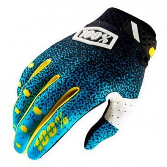 Gants Cross 100% Ridefit Cyan Black Gants Cross 100% Ridefit Cyan Black