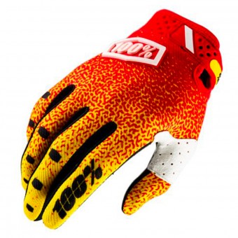 Gants Cross 100% Ridefit Red Yellow Gants Cross 100% Ridefit Red Yellow