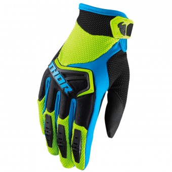Gants Cross Thor Spectrum Green Black Blue Gants Cross Thor Spectrum Green Black Blue