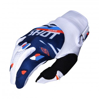 Gants Cross SHOT Contact Score Bleu Neon Orange CE Gants Cross SHOT Contact Score Bleu Neon Orange CE