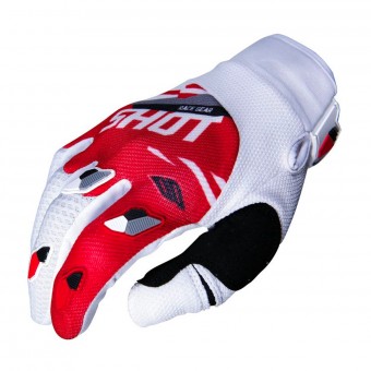 Gants Cross SHOT Contact Score Rouge Blanc CE Gants Cross SHOT Contact Score Rouge Blanc CE