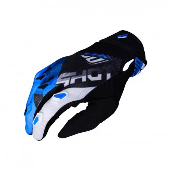 Gants Cross SHOT Devo Ultimate Noir Cyan CE Gants Cross SHOT Devo Ultimate Noir Cyan CE