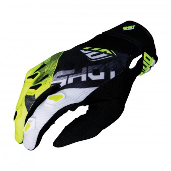 Gants Cross SHOT Devo Ultimate Noir Neon Jaune CE Enfant Gants Cross SHOT Devo Ultimate Noir Neon Jaune CE Enfant